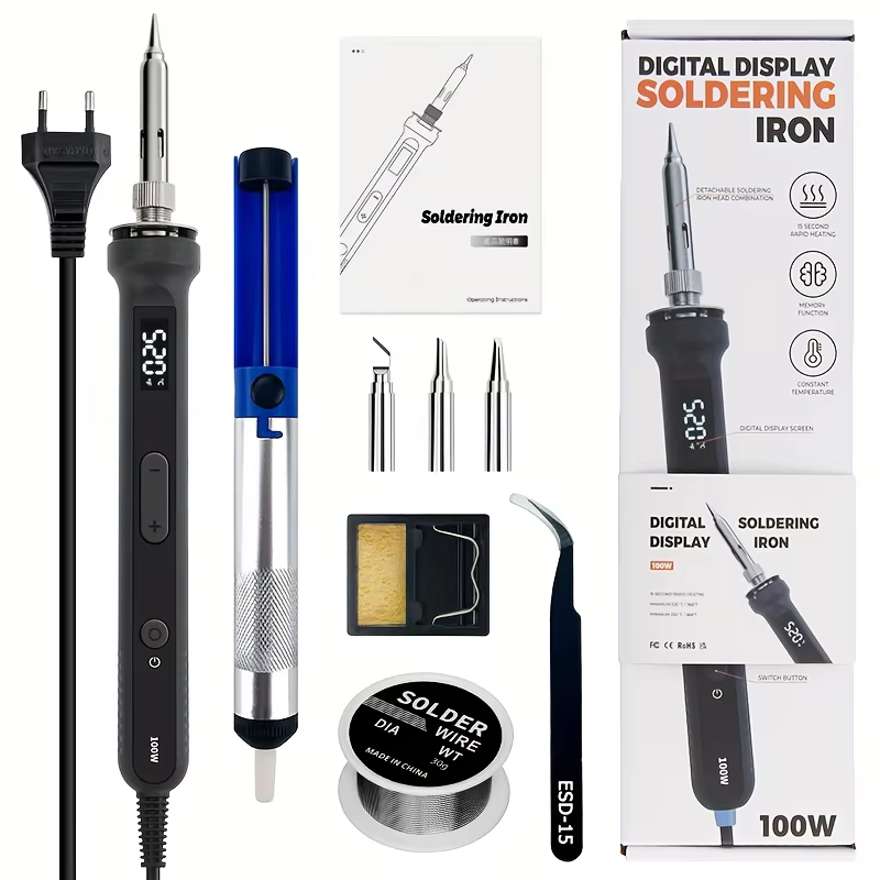 Electronics Repair Tool - Kit de soldador digital de 100W,