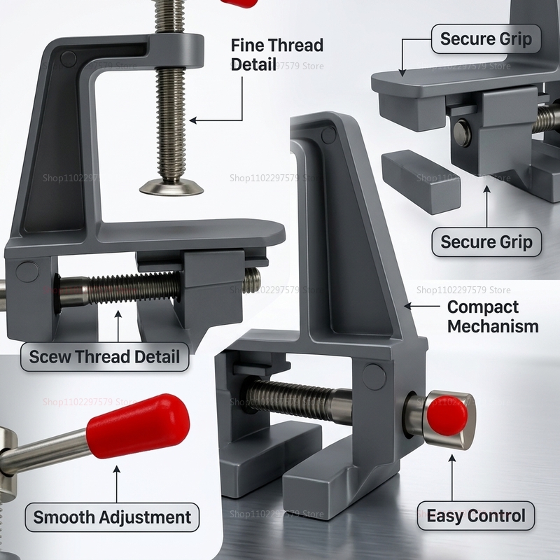 Mini Tornillo de Banco de Alum - Electronics Repair Bench reseña y precio