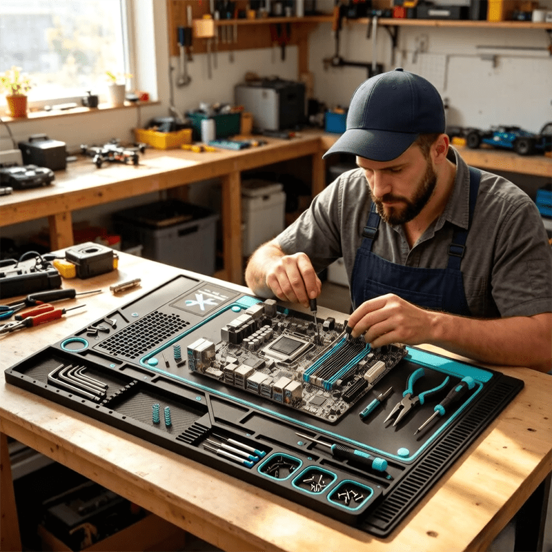 Alfombrilla de Silicona Multif - Electronics Repair Bench reseña y precio