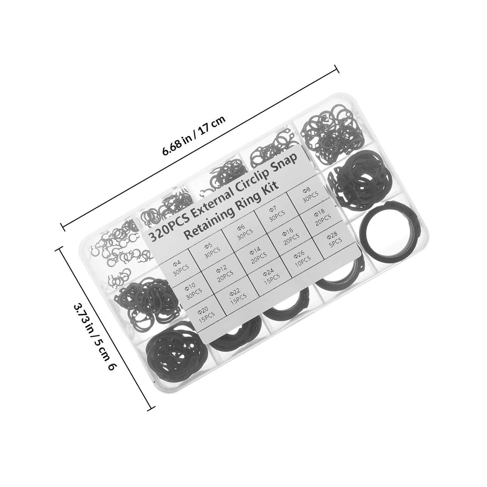 320 piezas de anillos de reten - Repair Electronics reseña y precio