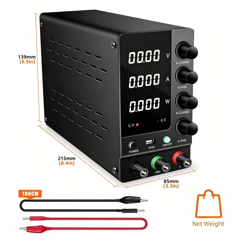 Fuente de alimentación CC regu - Electronics Repair Bench reseña y precio